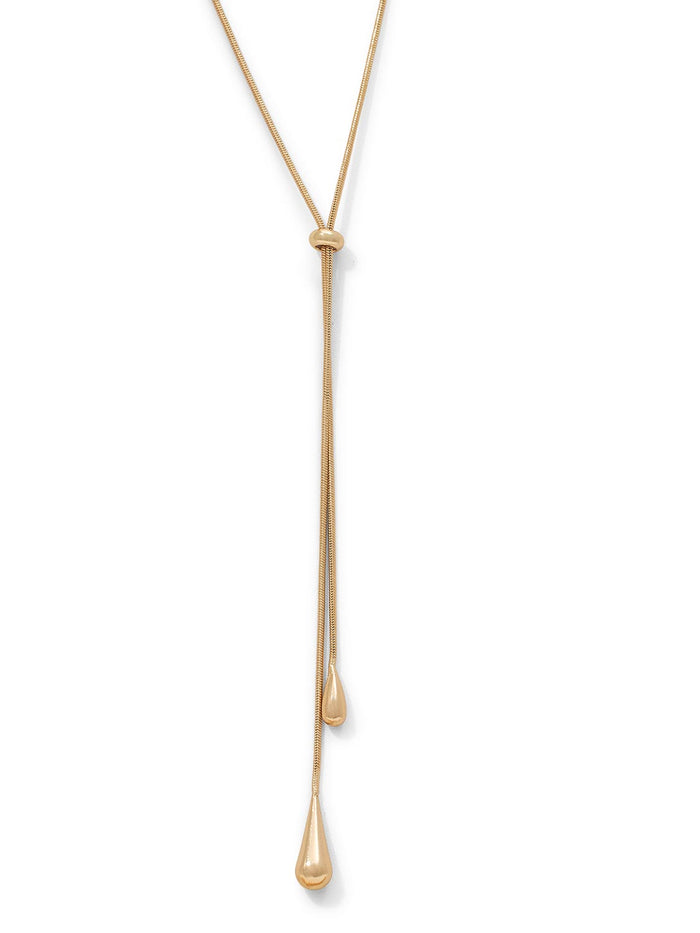 Teardrop Lariat Necklace