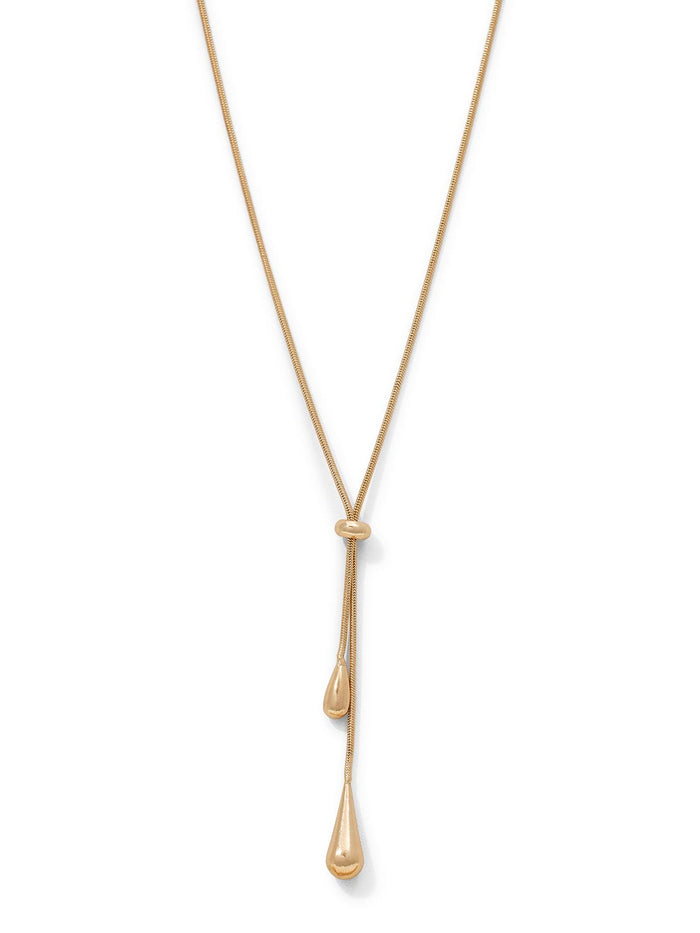 Teardrop Lariat Necklace