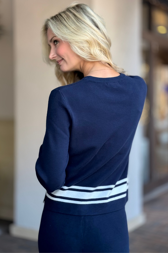 The Blue Tide Stripe Knit Top