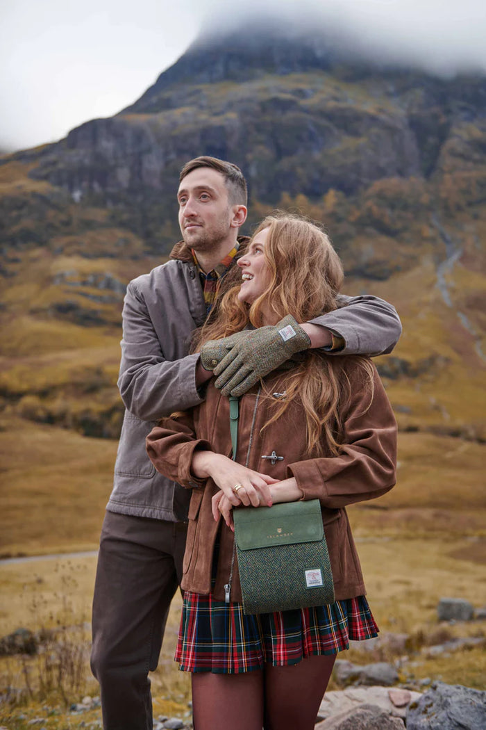 The Eilidh - Dark Green Herringbone