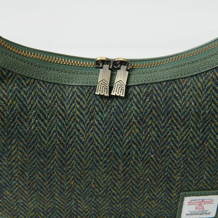 The Ellon - Dark Green Herringbone