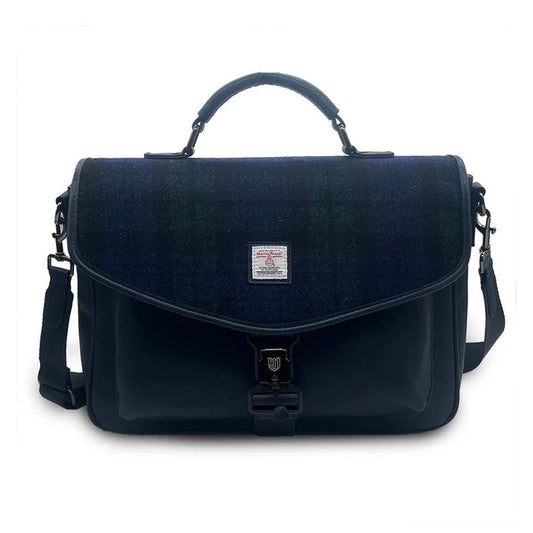 The Laptop Satchel - Black Watch Tartan