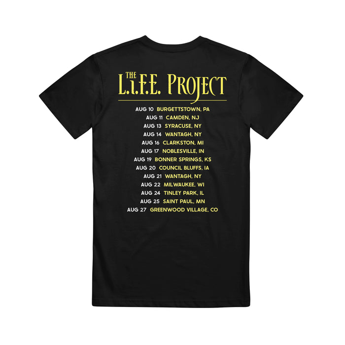 The Life Project 2022 - Tour Black T-Shirt back