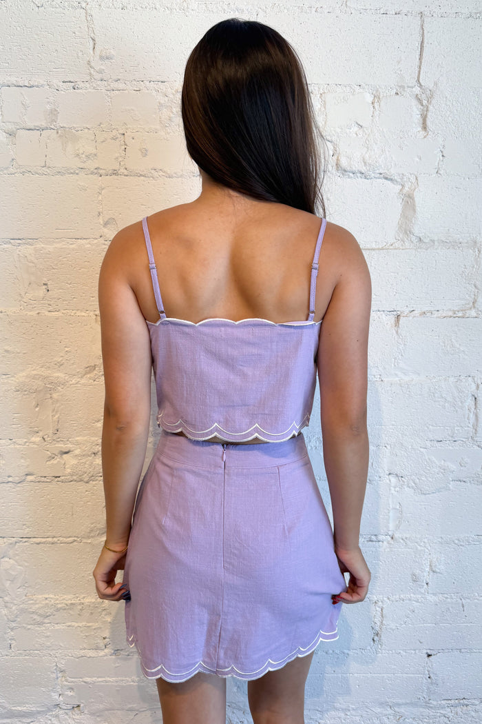 Thread Together Top Lavender Back, adeline boutique, dallas boutique, boutique