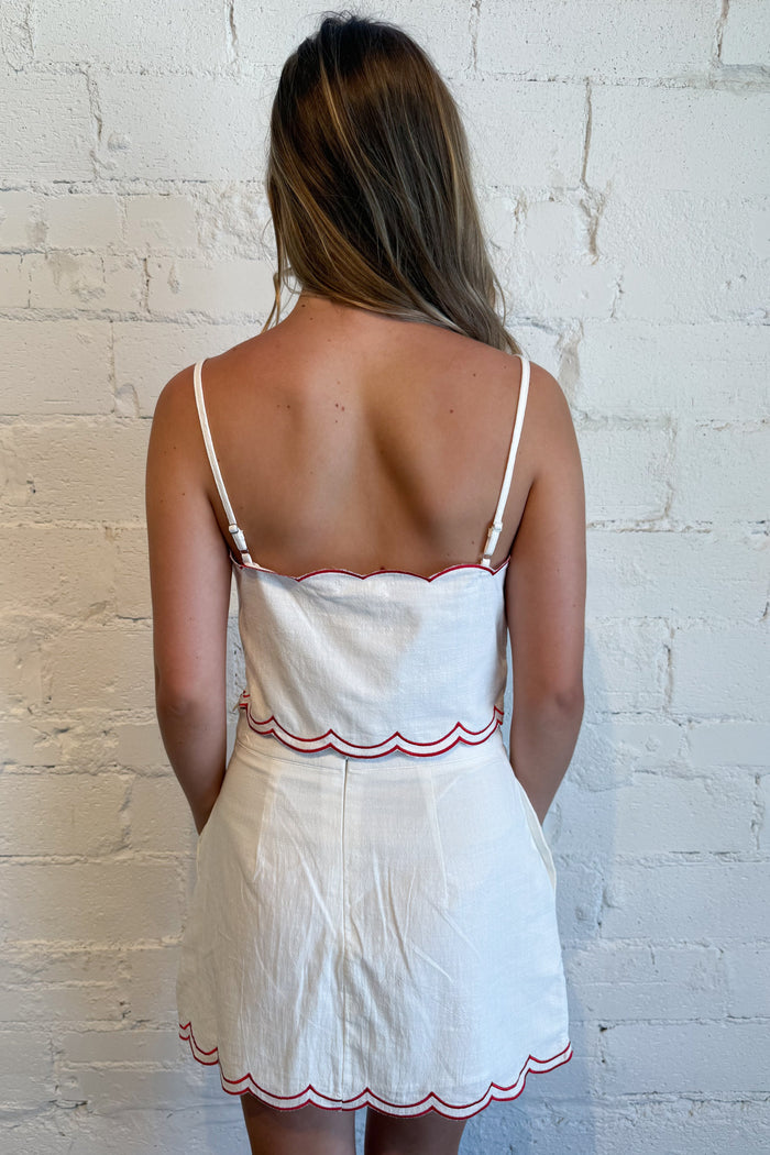 Thread Together Top White Back, adeline boutique, dallas boutique, boutique