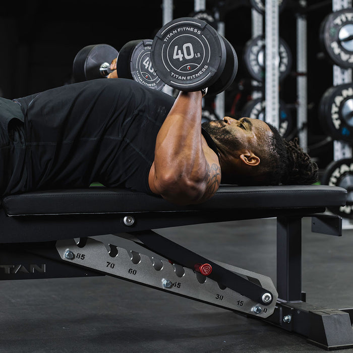 TITAN Series Adjustable Bench | Black/Silver