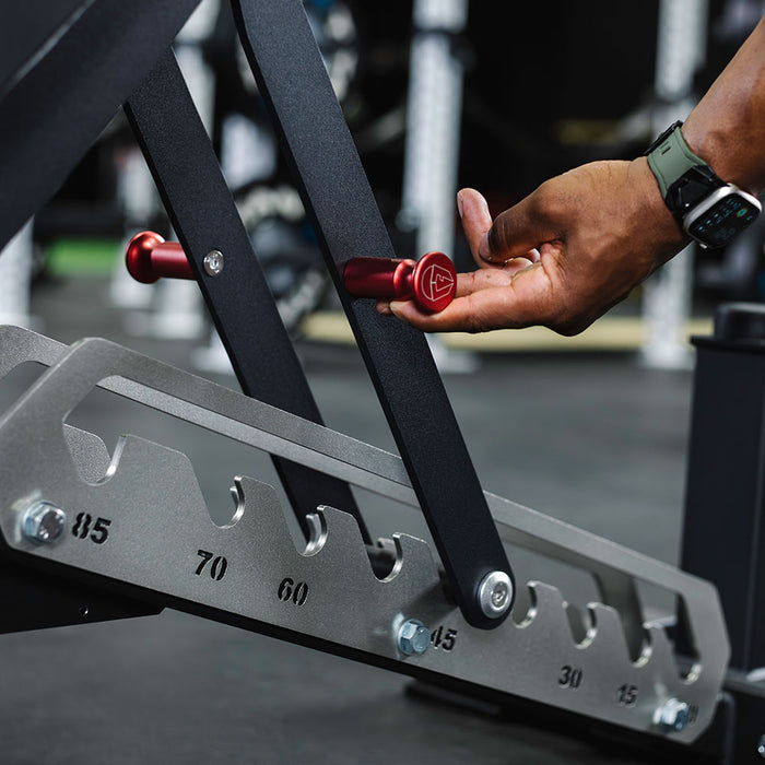 TITAN Series Adjustable Bench | Black/Silver
