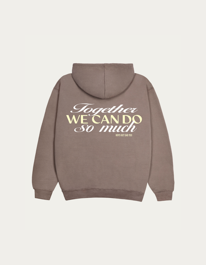 TOGETHER WE CAN HOODY KHAKI