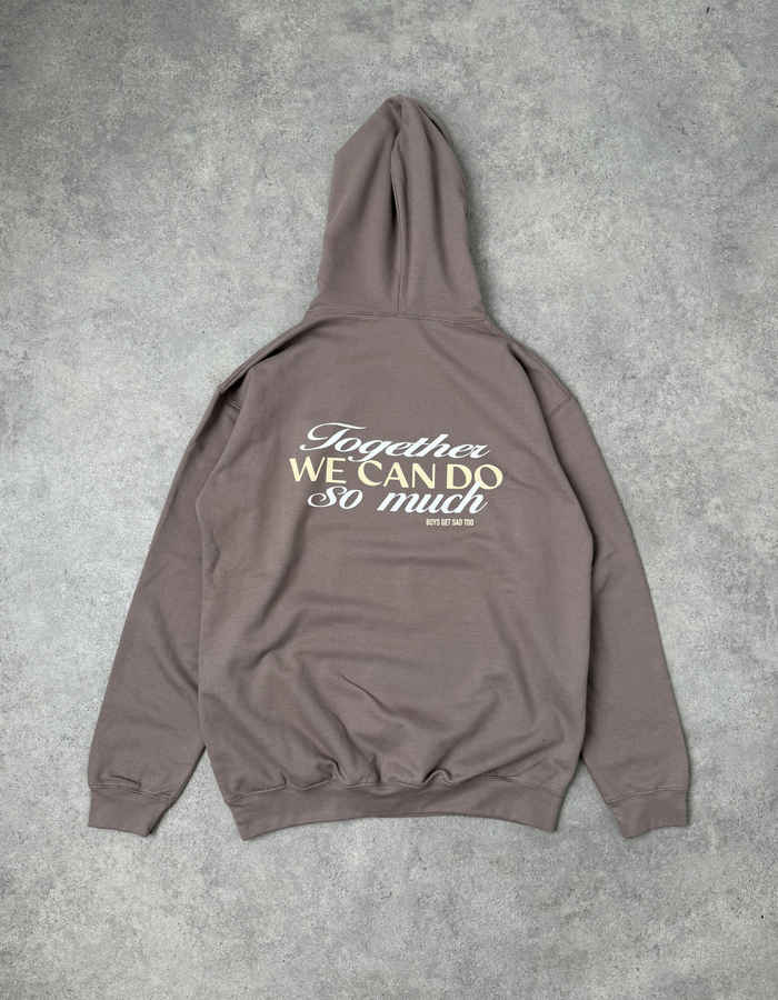 TOGETHER WE CAN HOODY KHAKI