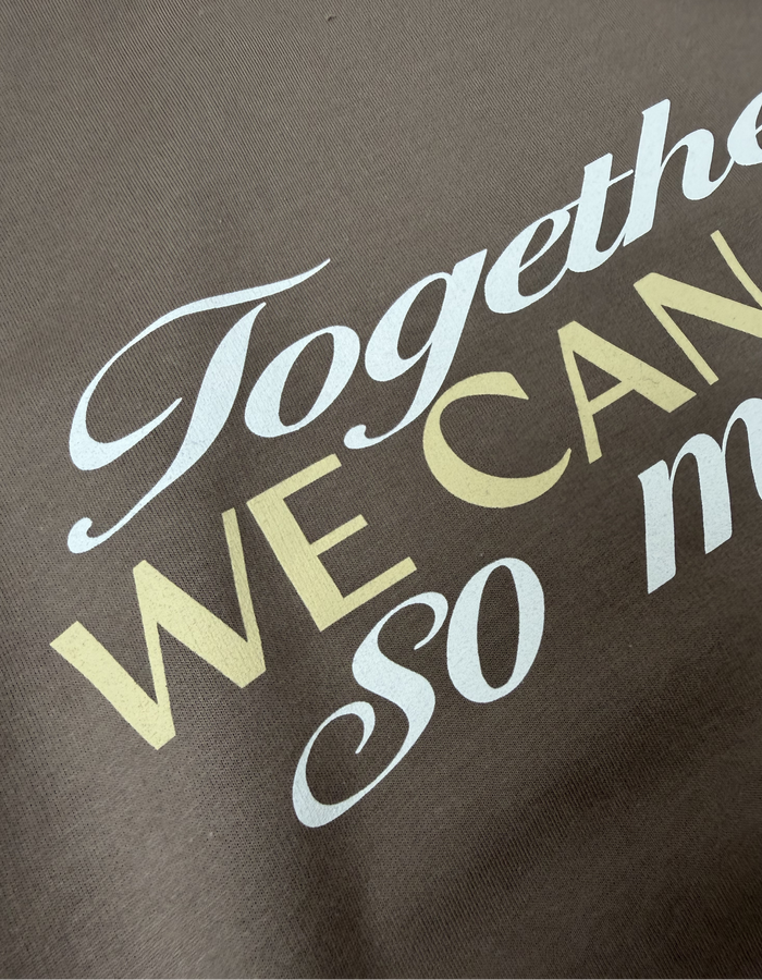 TOGETHER WE CAN HOODY KHAKI
