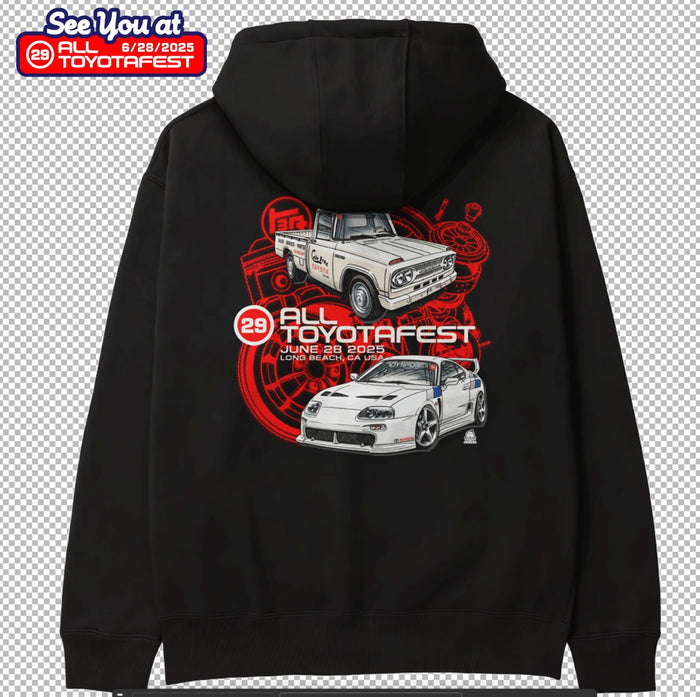 TOYOTAFEST 2025 Hoodie by TORC!  TOYOTA MK4 Supra, Stout truck