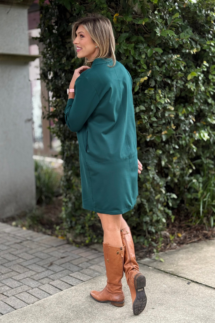 TPN Portfolio Dress – Hunter Green