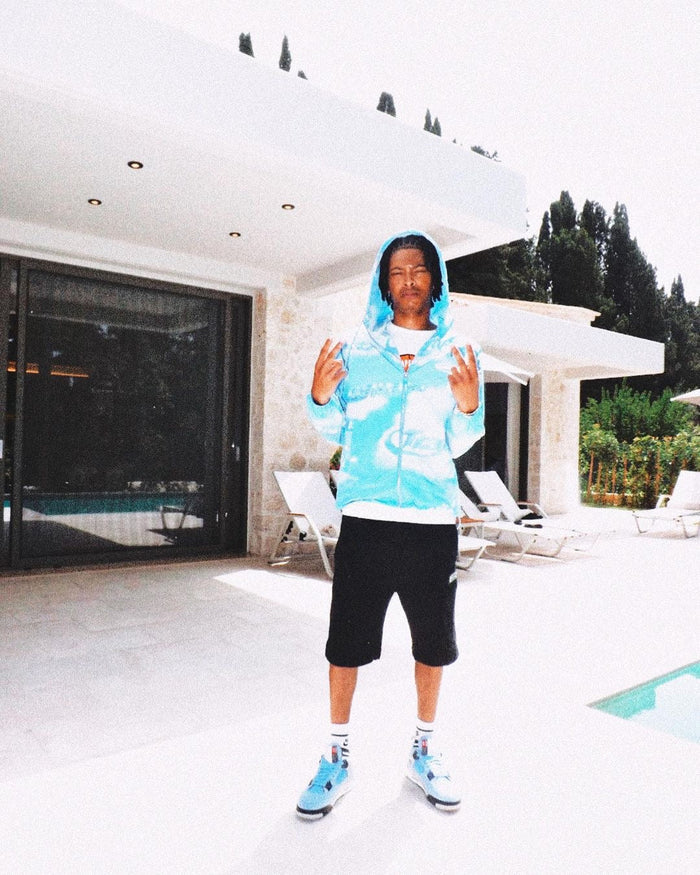 Trapstar Hyperdrive Cloud Windbreaker Jacket Blue/White