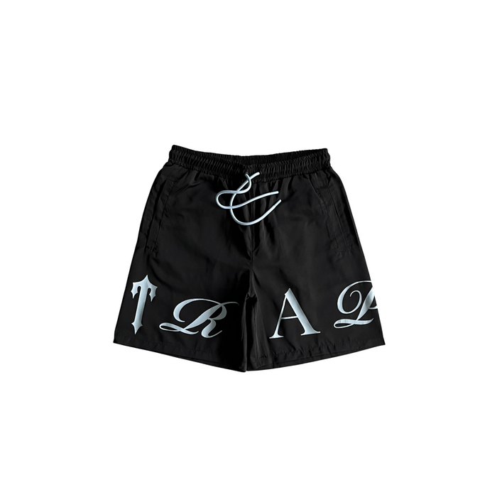 Trapstar Script Swimming Short Black/Nigara Mist