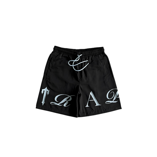 Trapstar Script Swimming Short Black/Nigara Mist
