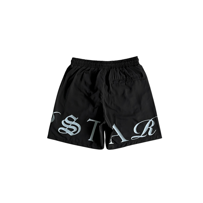 Trapstar Script Swimming Short Black/Nigara Mist
