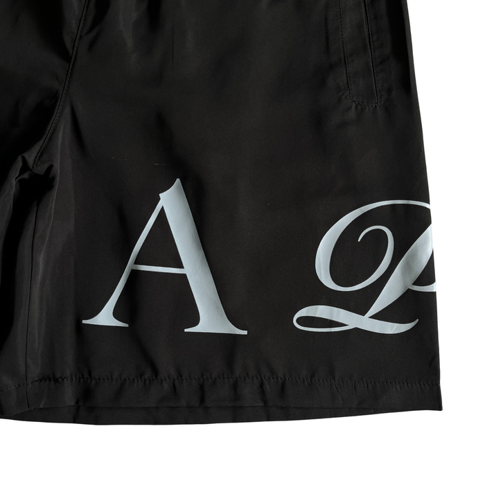 Trapstar Script Swimming Short Black/Nigara Mist