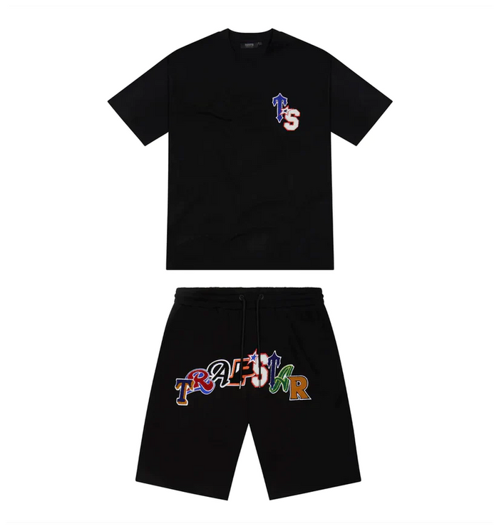 Trapstar Wildcard Short Set Black
