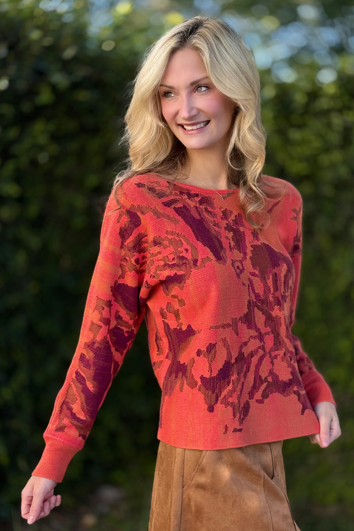 Tribal Wear-Two-Ways Soft Viscose Printed Sweater – Coralblaze