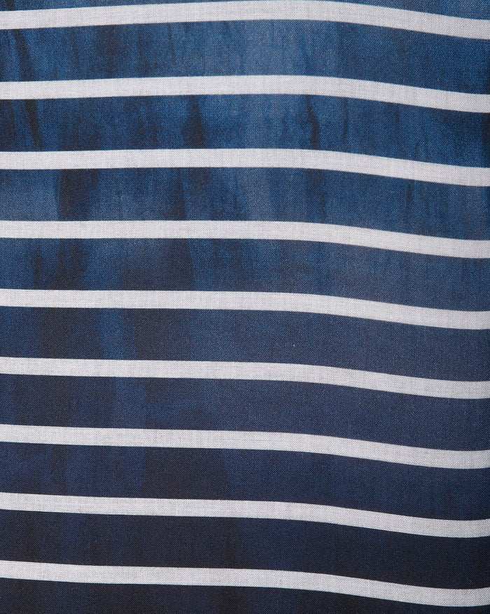 Turquoise Striped Full Sleeves Shirt