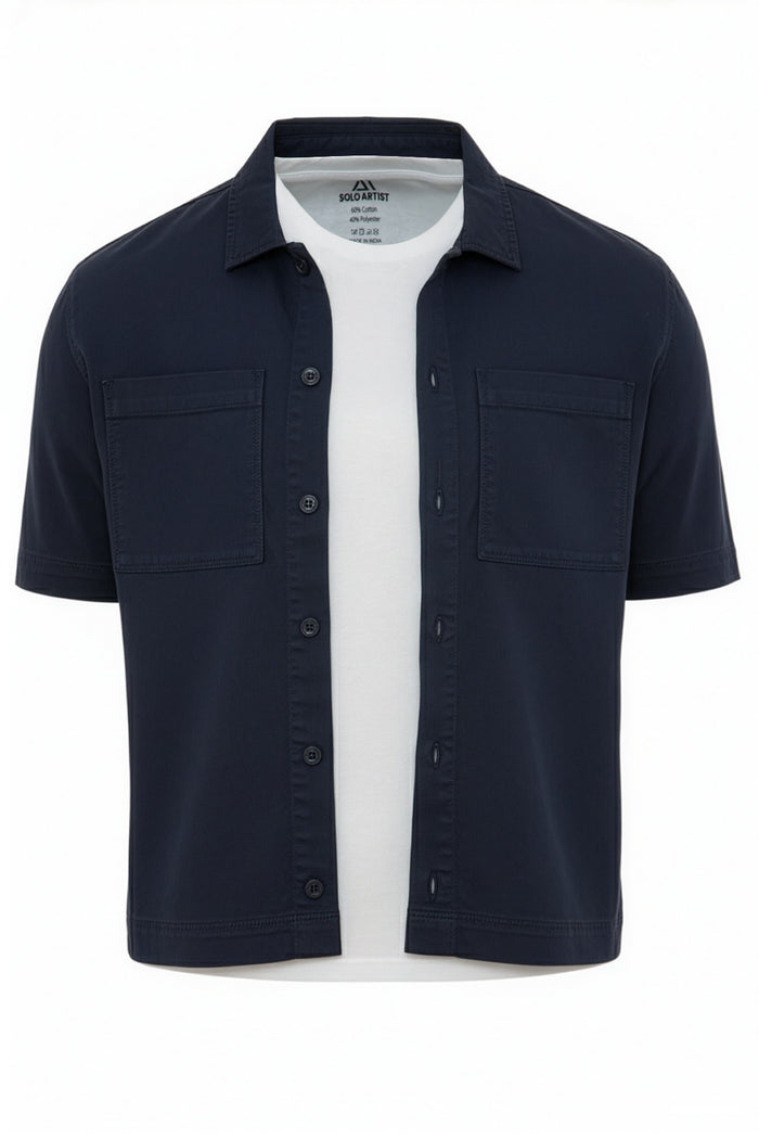 Twill Shacket — GMT Dyed & Enzyme Washed