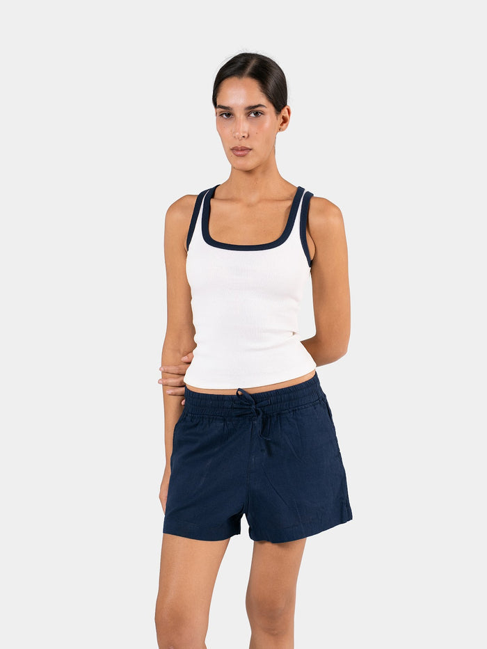 WHITE X NAVY / XS