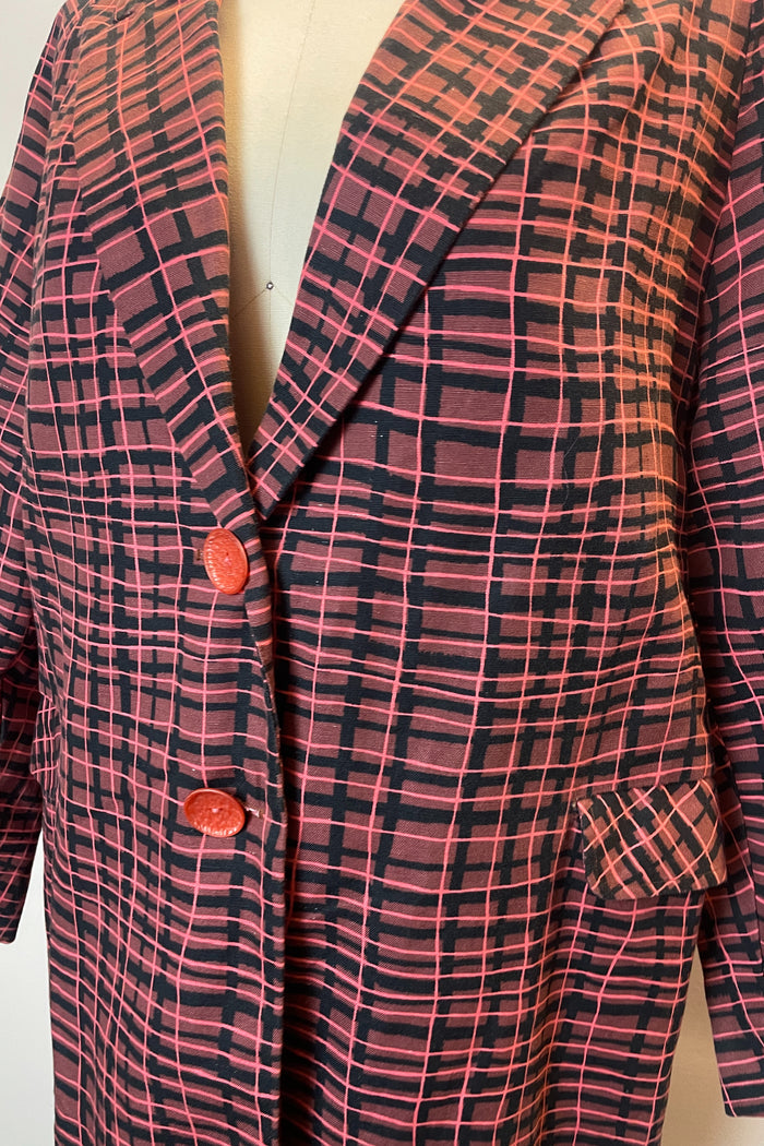 Unbranded Pink Patterned Coat image 3