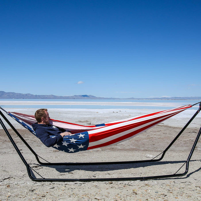USA Flag Double Hammock with Straps | 250th Anniversary Edition