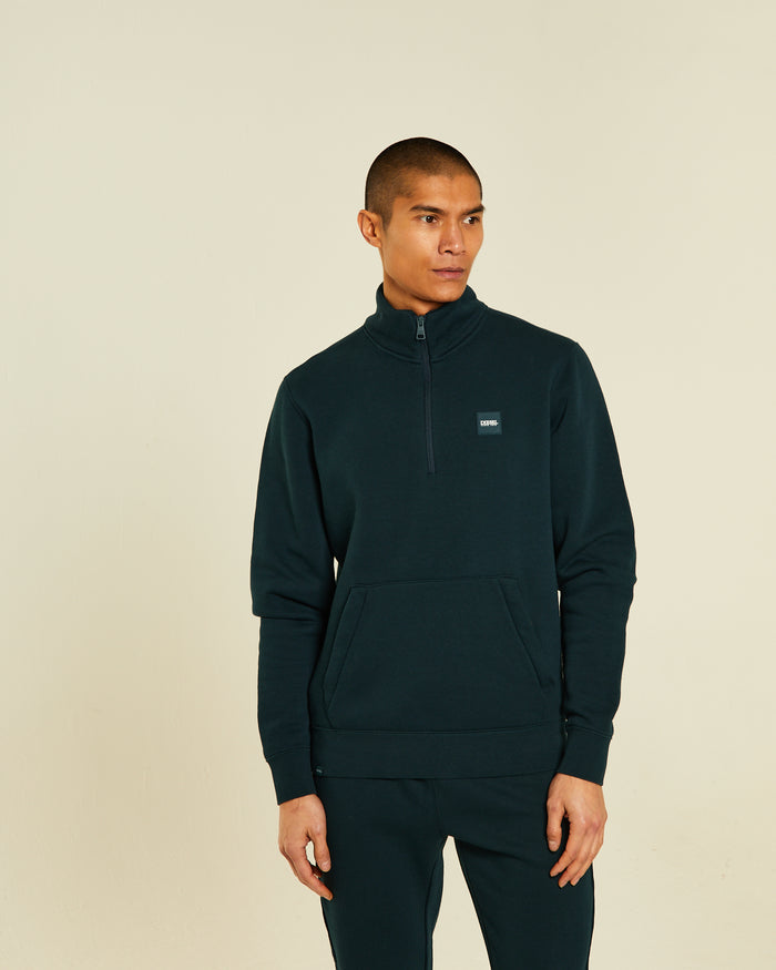 Valentino Half Zip Midnight Green