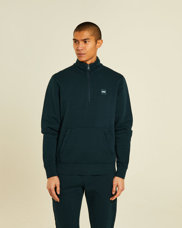 Valentino Half Zip Midnight Green