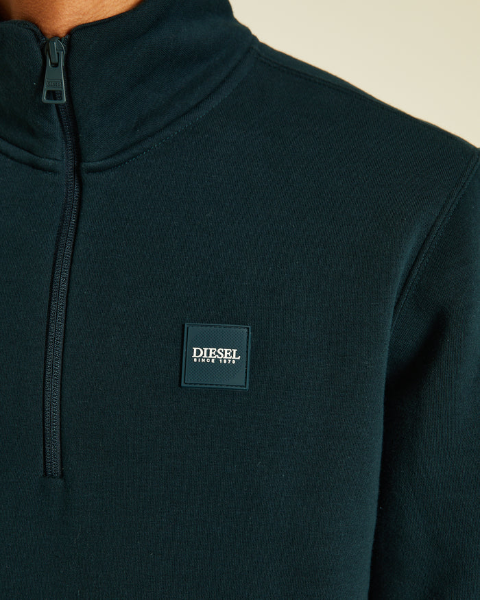 Valentino Half Zip Midnight Green