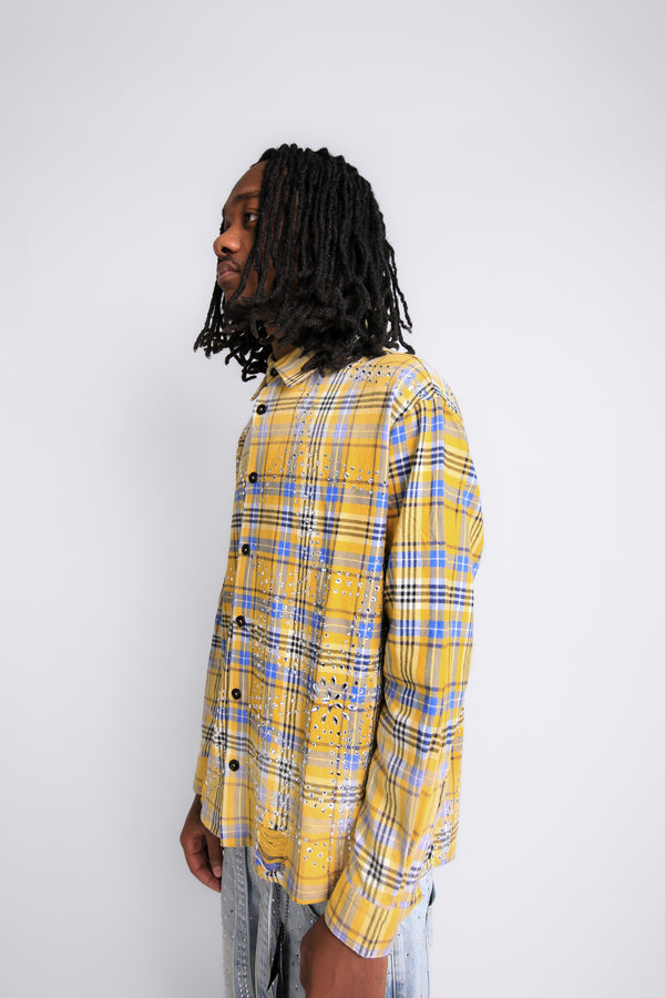 Vero Santi - Halo Flannel - Yellow THS-20 - Clique Apparel