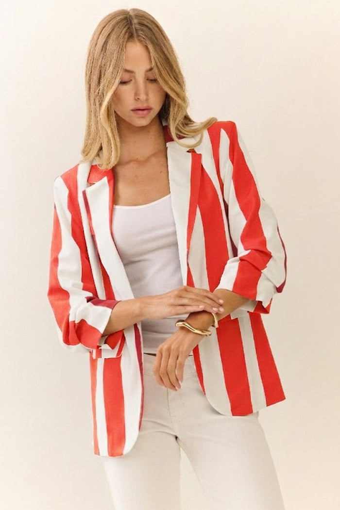 Vertical Stripe Blazer