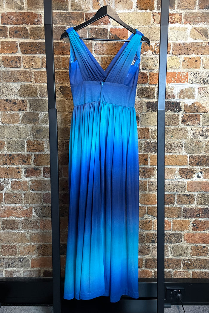 Vintage Allen Gar Ombre Maxi Dress image 1