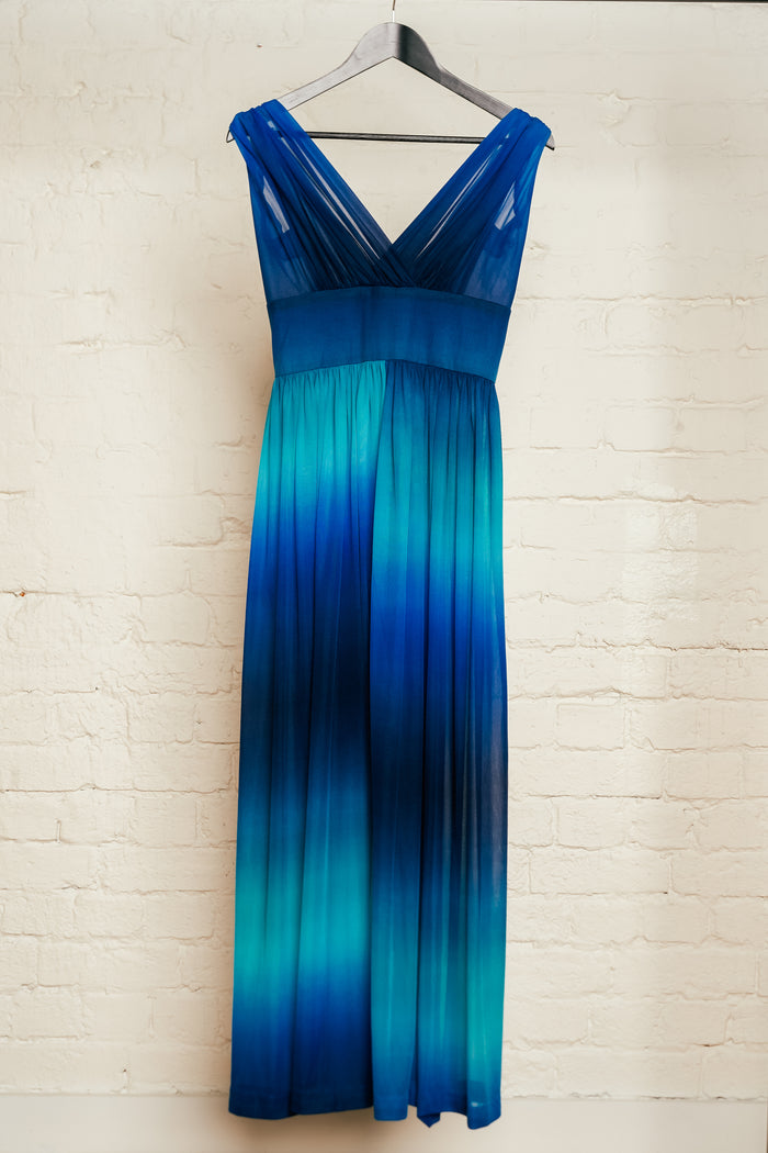 Vintage Allen Gar Ombre Maxi Dress image 2