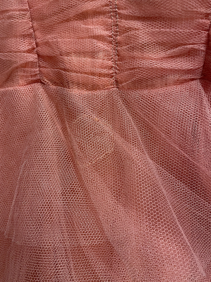Vintage Apricot Tulle Cocktail Gown image 5