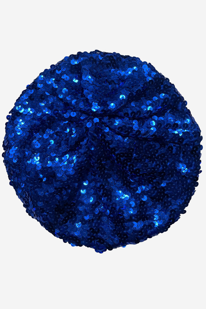 Vintage Blue Sequined Beret image 0