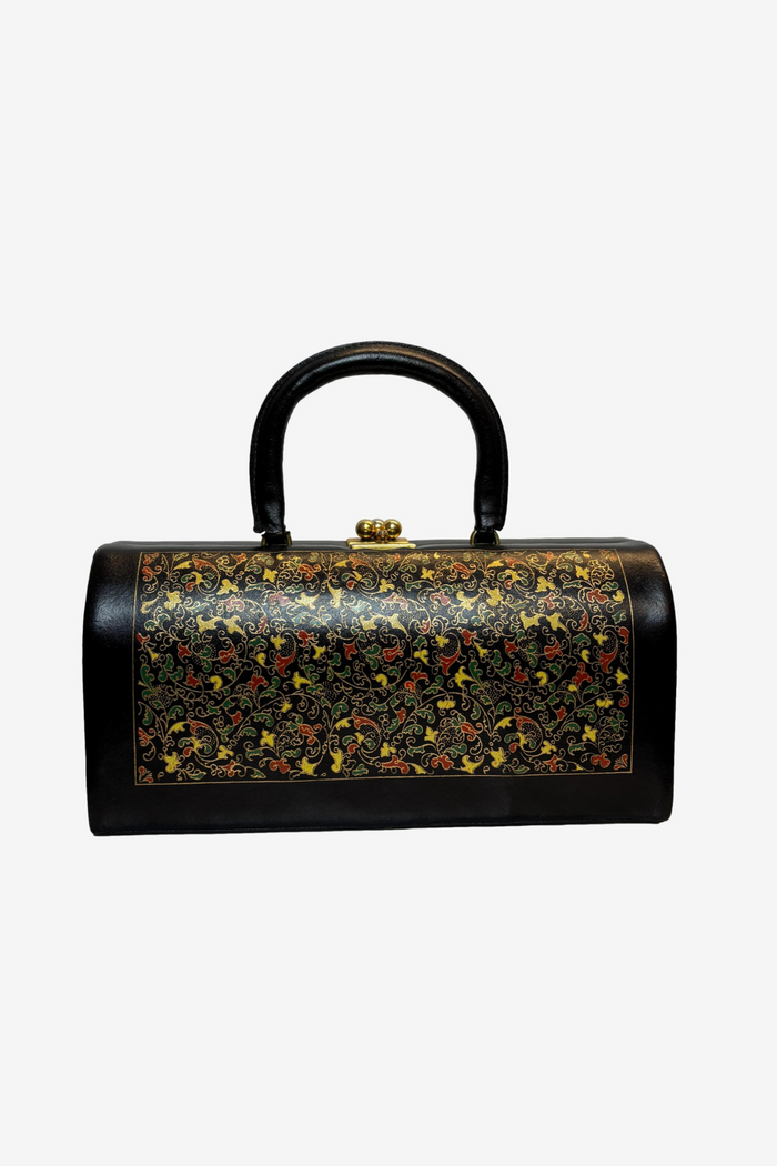 Vintage Doctors Bag in Batik Floral image 0