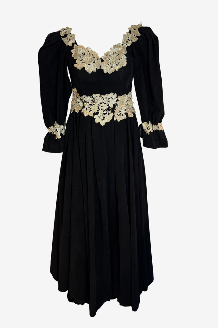 Vintage Handmade Heavy Velvet Gown image 0
