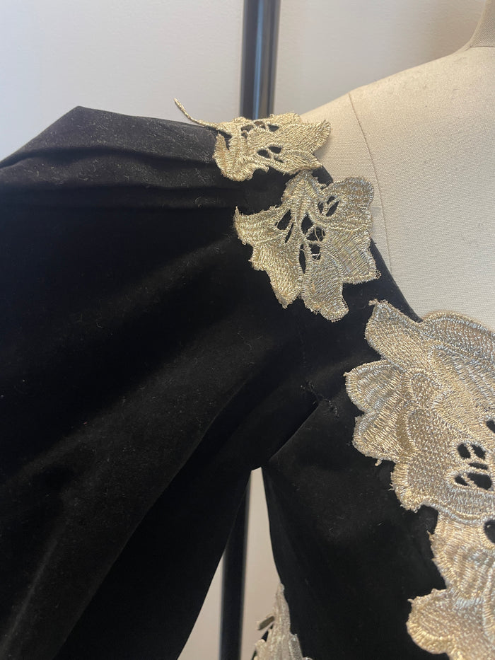 Vintage Handmade Heavy Velvet Gown image 5