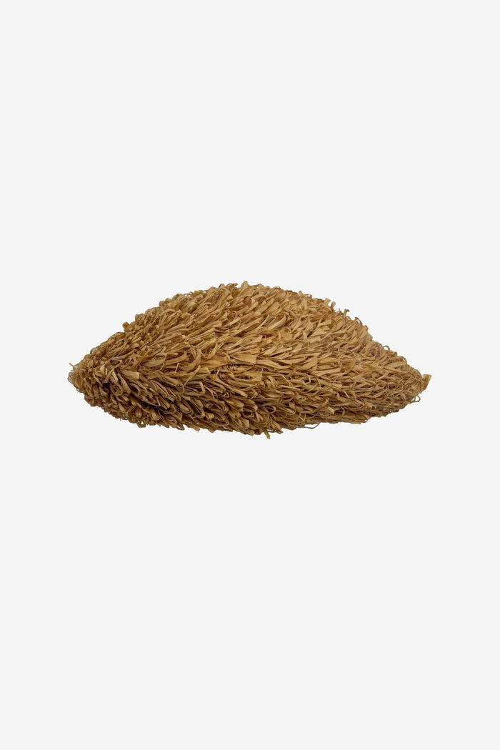Vintage Raffia Straw Beret