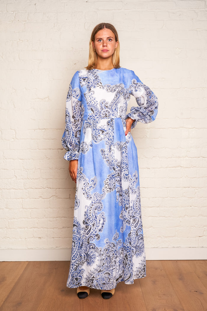 Vintage Sekers Fabric Hostess Gown image 0
