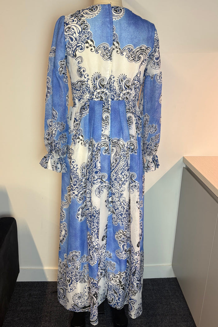 Vintage Sekers Fabric Hostess Gown