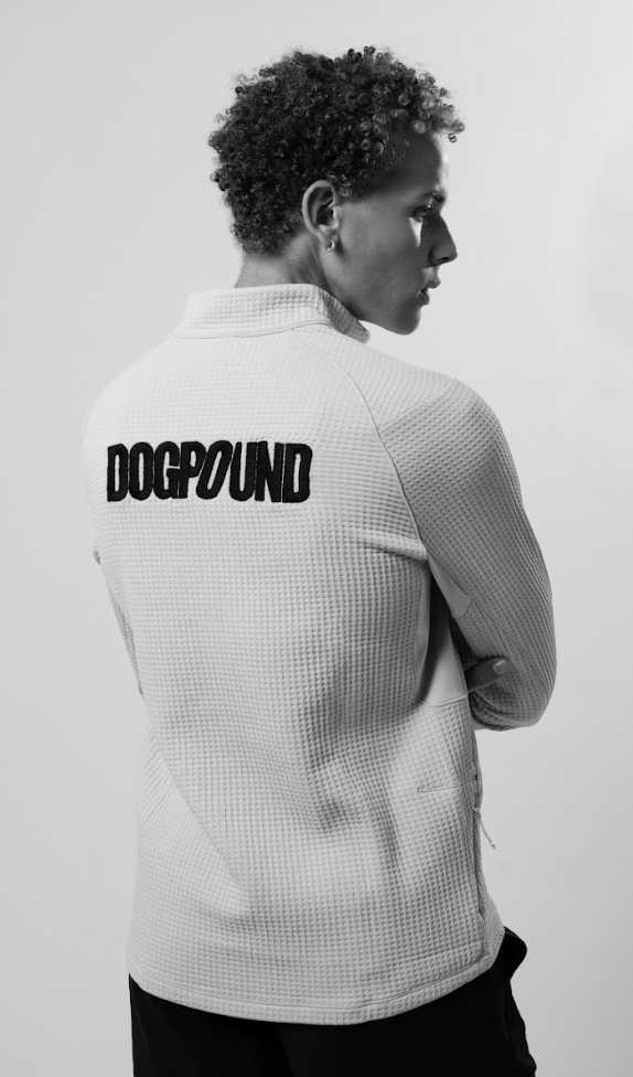 Waffle-Knit Half-Zip