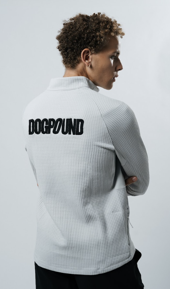 Waffle-Knit Half-Zip