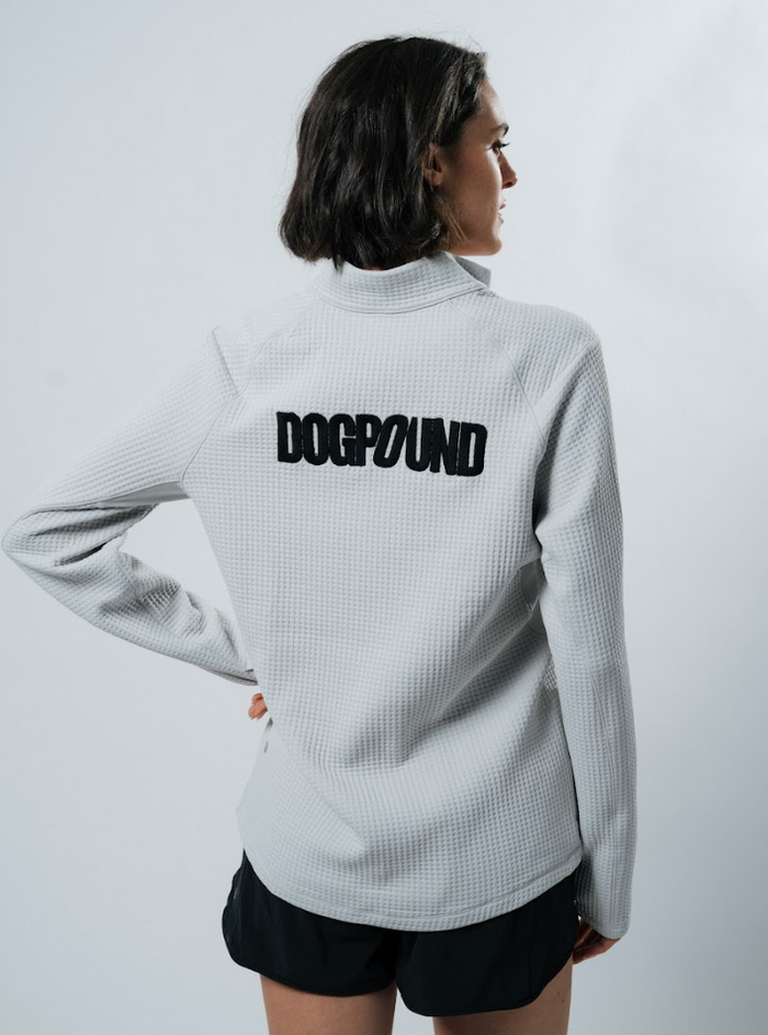 Waffle-Knit Half-Zip