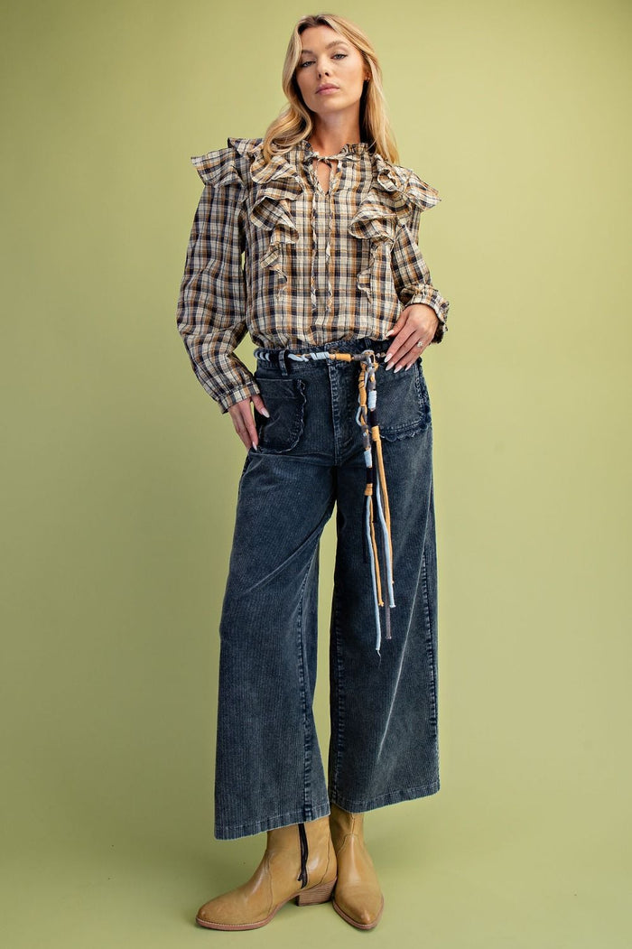 Washed Corduroy Pants