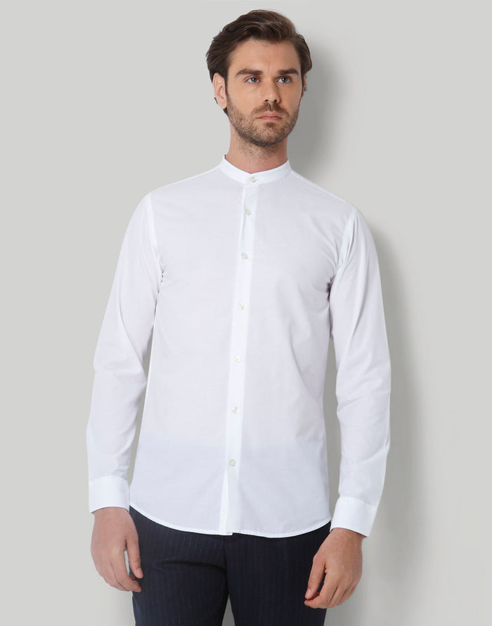 White Full Sleeves Shirt