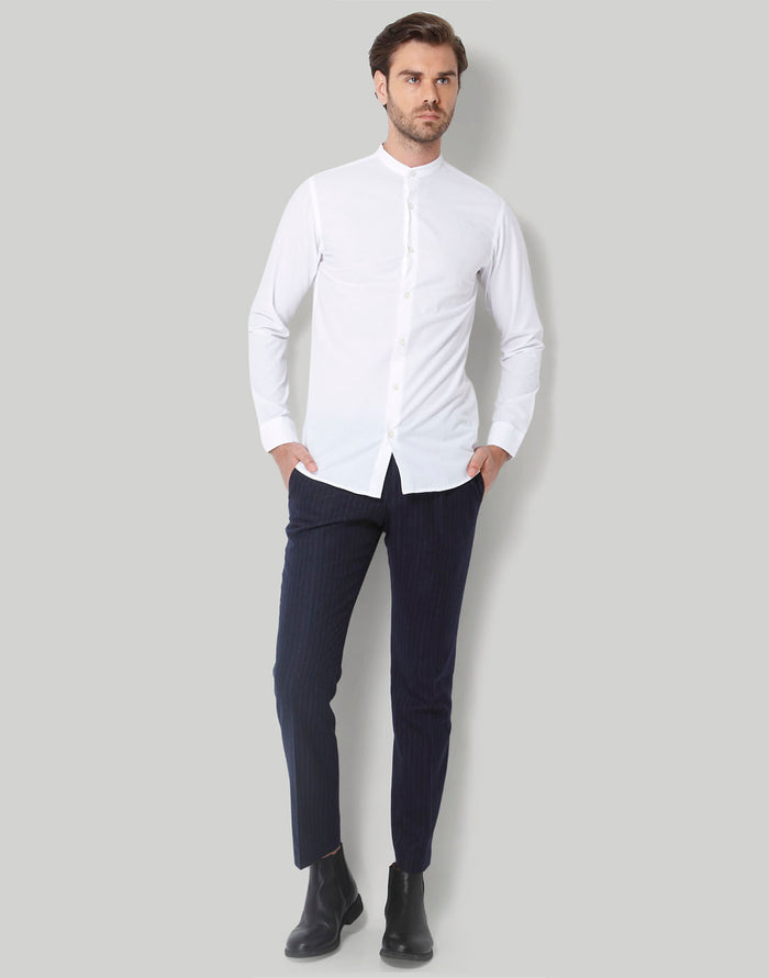 White Full Sleeves Shirt