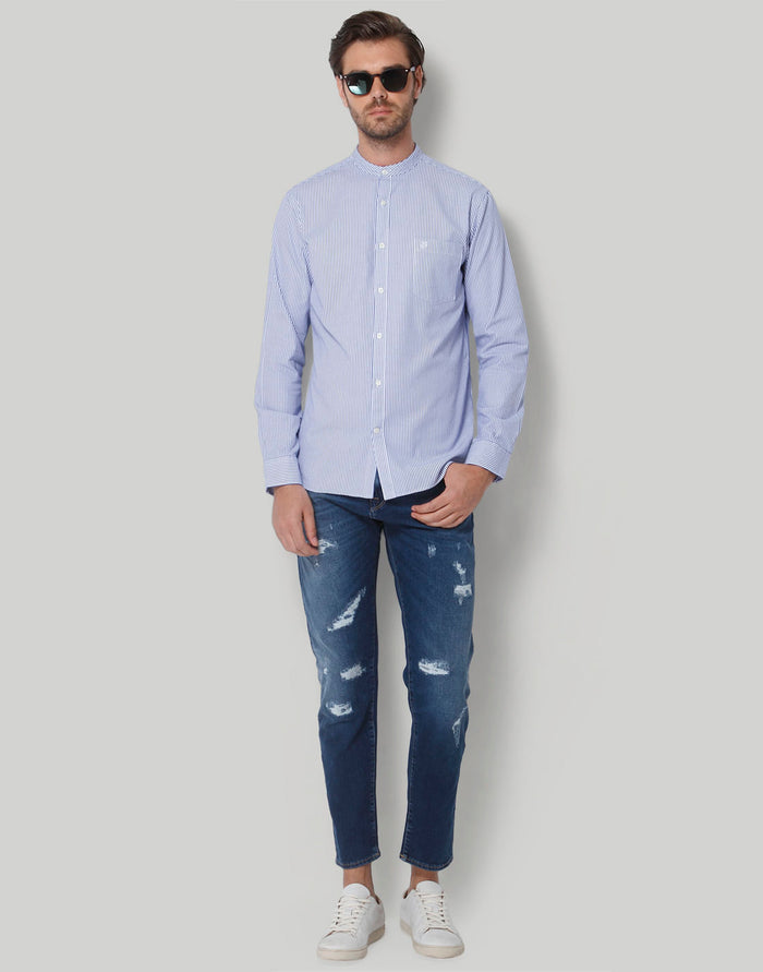 White Full Sleeves Shirt